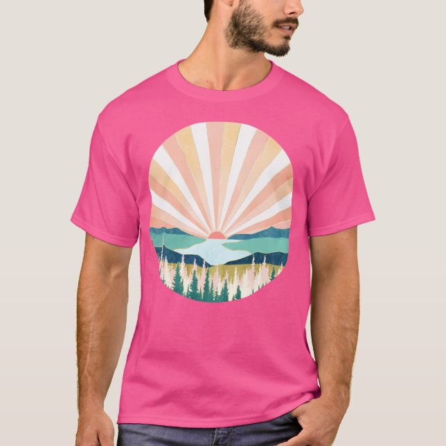 Summer Sunset T Shirt (Framsida)