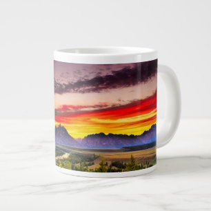 Summer Sunset vid Snake River Overlook Jumbo Mugg