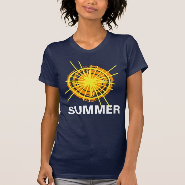 Summer Sunshine Funny anpassade Tee Shirt (Framsida)