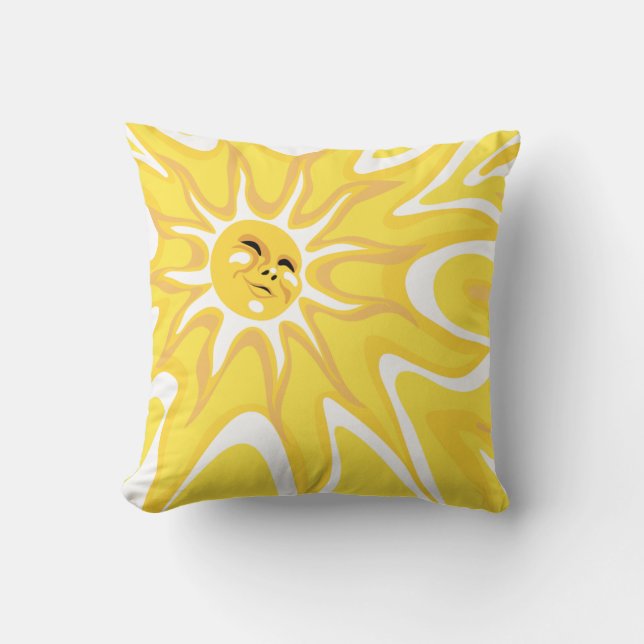 Summer Sunshine Sol Pillow Kudde (Framsida)