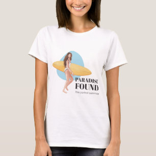 Summer Surfer Beach Girl T Shirt