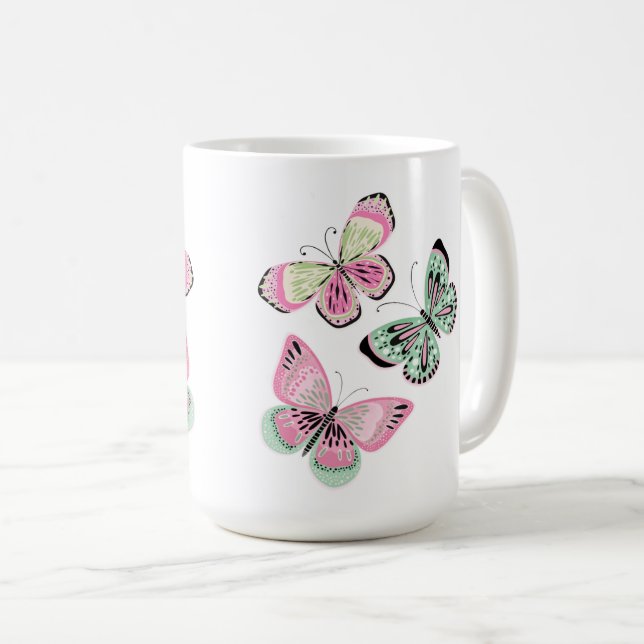 Summer Sweet Butterflies Kaffemugg (Framsida höger)