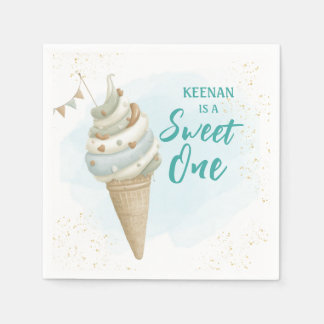 Summer Sweet One Icecream First Birthday Pappersservett