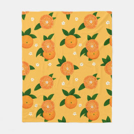 Summer Tangerines Fleecefilt
