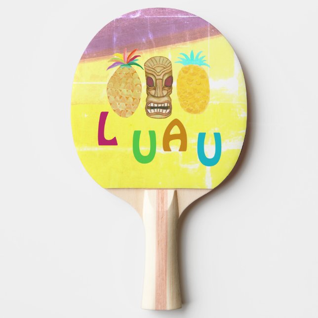 Summer Tiki Pineapple Luau Pingisracket (Framsidan)