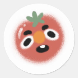 Summer Tomato Runt Klistermärke