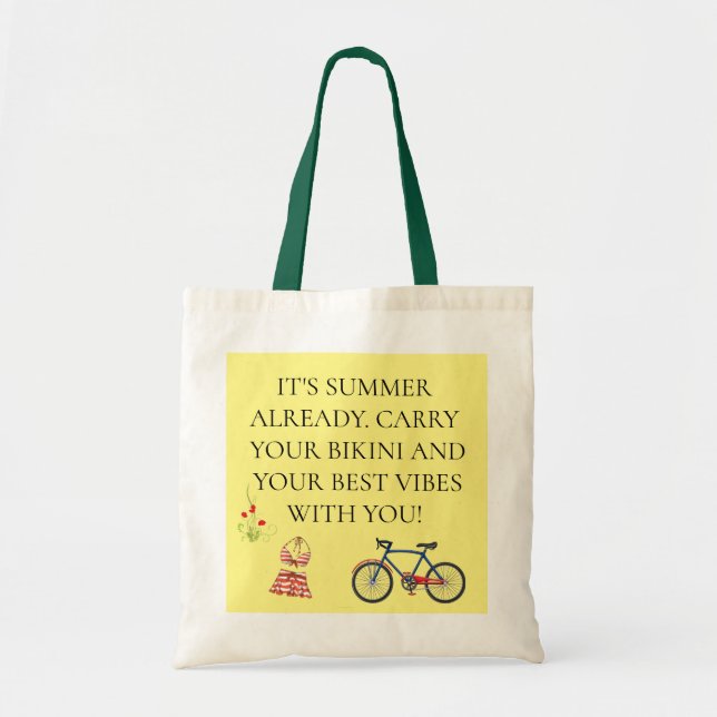 Summer tote bag tygkasse (Framsidan)