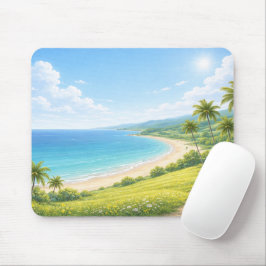 Summer Tropical Coast Mouse Pad Musmatta