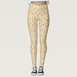Summer Tropical Wildblommor Paradise Leggings