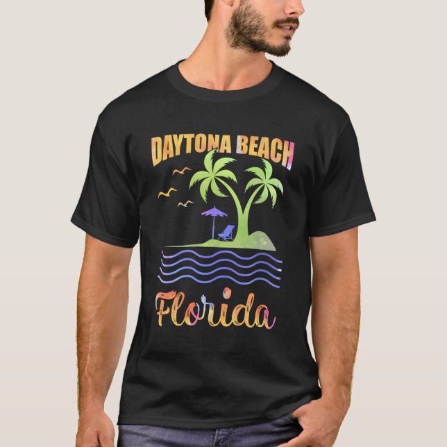 Summer Vacation Florida Daytona Beach T Shirt (Framsida)
