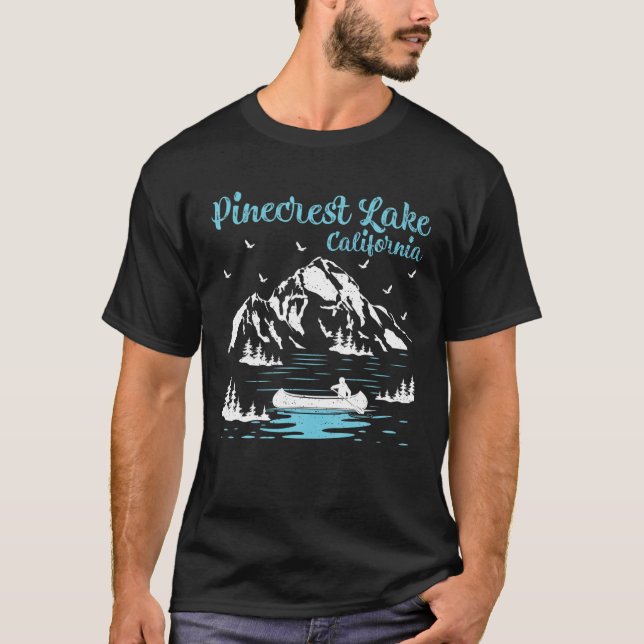 Summer Vacation Retro California Pinecrest Sjö T Shirt (Framsida)