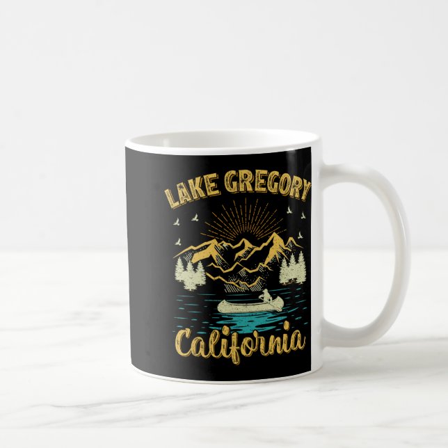 Summer Vacation Retro Mountain California Gregory  Kaffemugg (Höger)