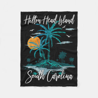 Summer Vacation Retro South Carolina Hilton Head I Fleecefilt
