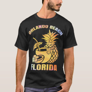 Summer Vacation Retro Sunset Florida Orlando Beach T Shirt