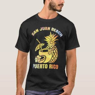 Summer Vacation Retro Sunset Puerto Rico San Juan T Shirt