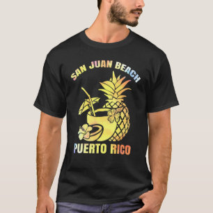 Summer Vacation Retro Sunset Puerto Rico San Juan T Shirt
