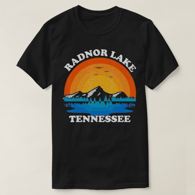 Summer Vacation Retro Sunset Tennessee Radnor Lake T Shirt (Design framsida)