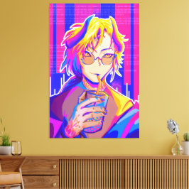 Summer vibe, anime canvastryck