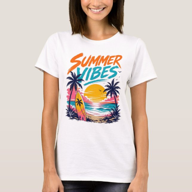 Summer Vibes 26 T Shirt (Framsida)