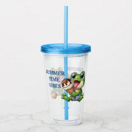 Summer Vibes Acrylic Tumbler Take Away Mugg