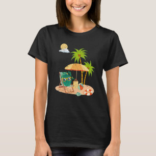 Summer Vibes Beach Exotic Fruit Handflatan Träd Wa T Shirt