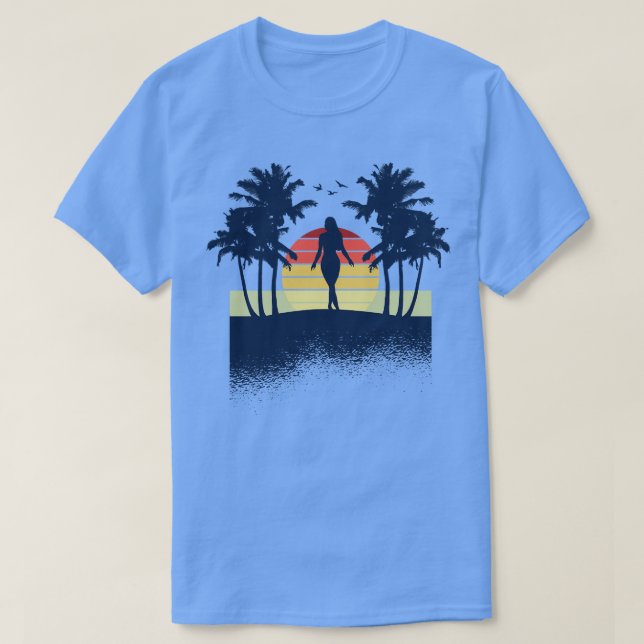 Summer Vibes Beach T Shirt (Design framsida)