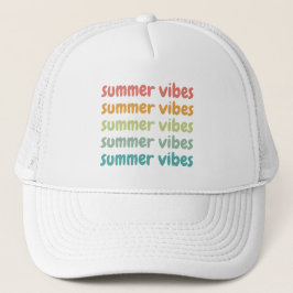 Summer Vibes Beach Vacation Retro, sommar Keps