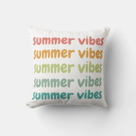 Summer Vibes Beach Vacation Retro, sommar Kudde