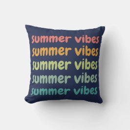 Summer Vibes Beach Vacation Retro, sommar Kudde