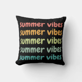 Summer Vibes Beach Vacation Retro, sommar Kudde