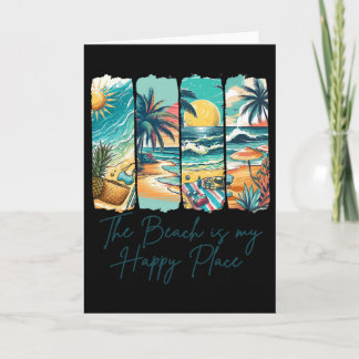 Summer Vibes Beach Vacation The Beach Is My Happy  Kort