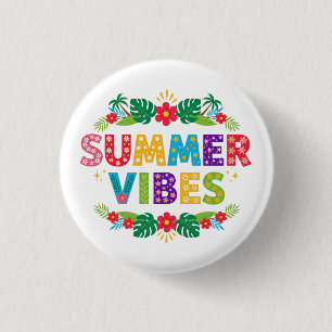 Summer Vibes Blommigt Design-54504 Hoodie Knapp