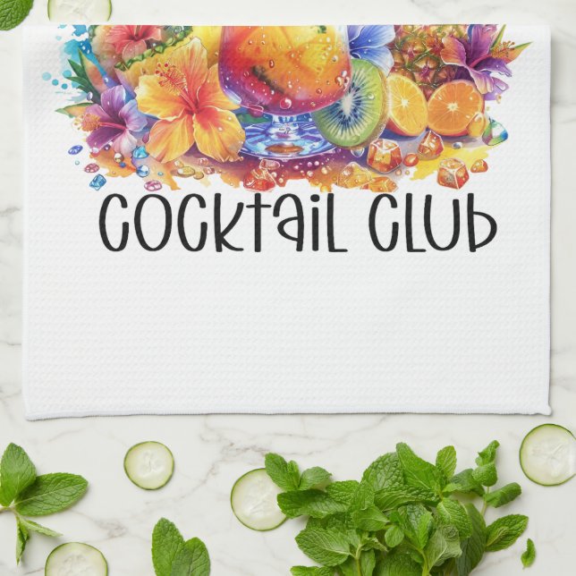 Summer vibes cocktail club | Tropical Drink Kökshandduk (Vikta)
