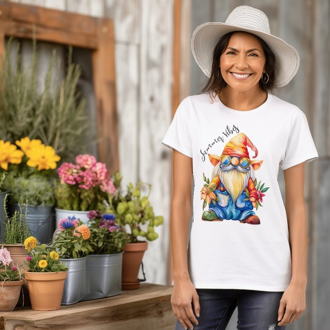 Summer Vibes Gnome T Shirt (Skapare uppladdad)