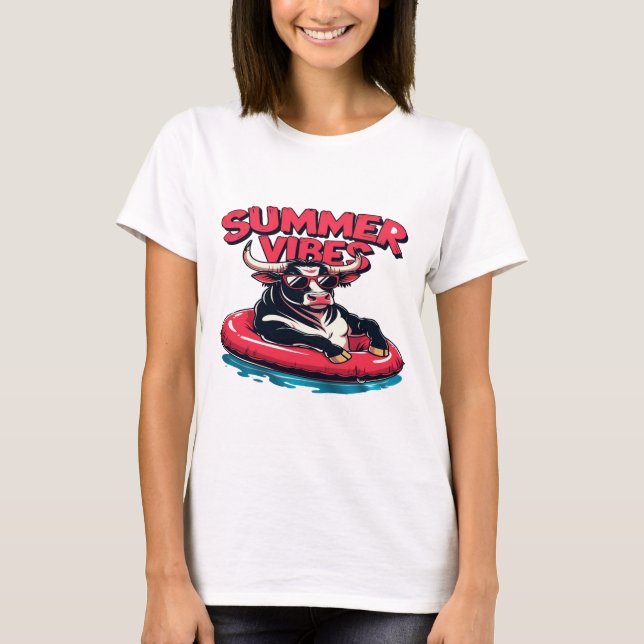 Summer Vibes Graphic TShirt T Shirt (Framsida)
