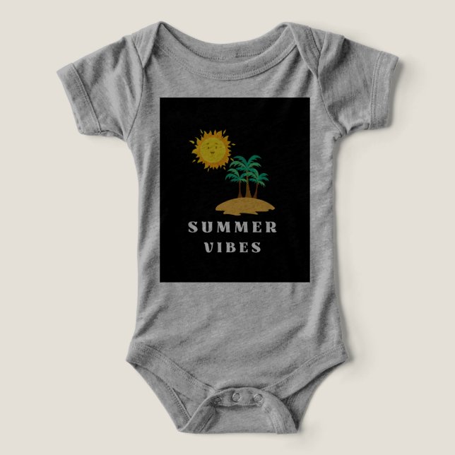 Summer Vibes Island Escape T Shirt (Design Framsida)
