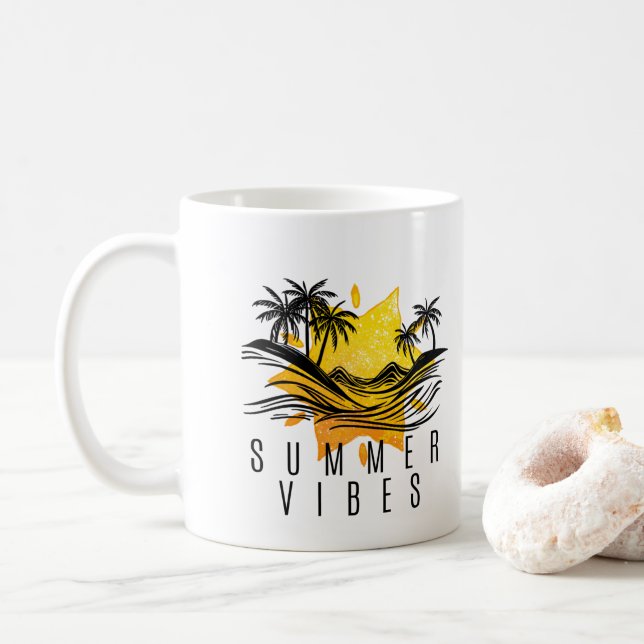 summer vibes kaffemugg (Med munk)