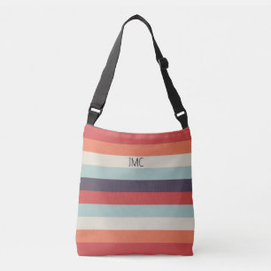 Summer Vibes Monogrammed Rand Mönster Axelväska