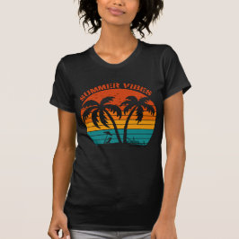 Summer Vibes Retro Beach T Shirt