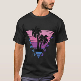 Summer Vibes Retro Sunset T Shirt