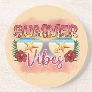 Summer Vibes Stärkelse Kuststrand Underlägg