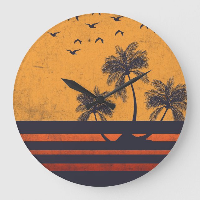 Summer Vibes Stor Klocka (Framsida)