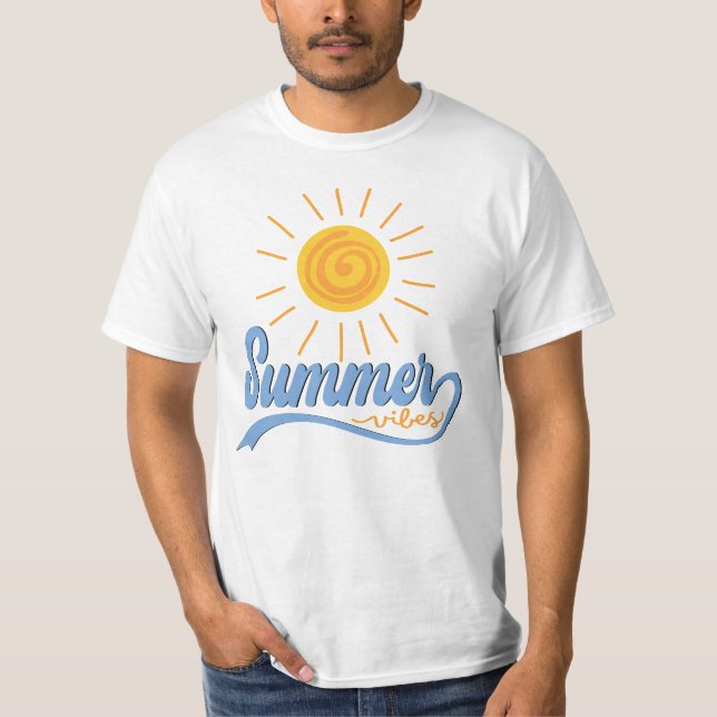 Summer Vibes - Sunshine Manar T Shirt (Framsida)