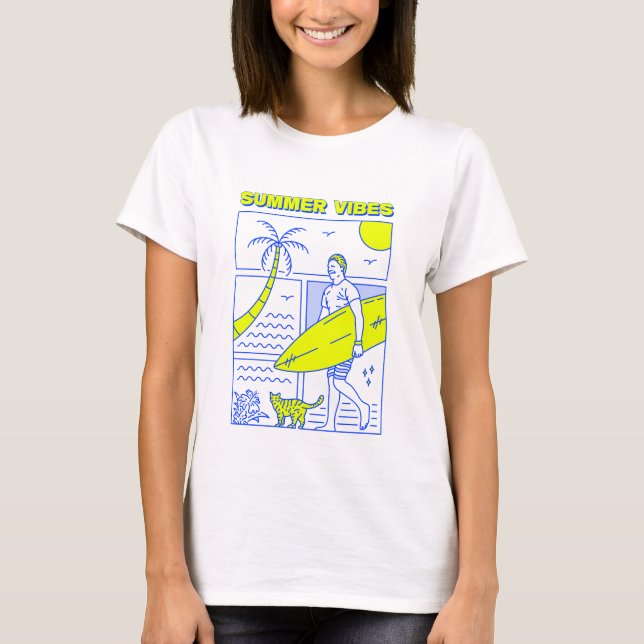 Summer Vibes T Shirt (Framsida)