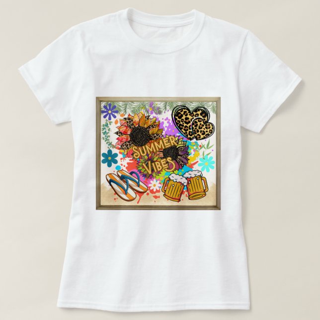 Summer Vibes T Shirt (Design framsida)