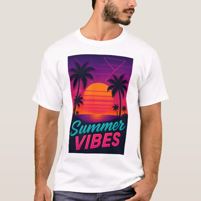 Summer Vibes T Shirt (Framsida)