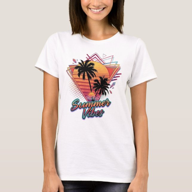 Summer Vibes  T Shirt (Framsida)