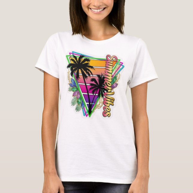 Summer Vibes  T Shirt (Framsida)