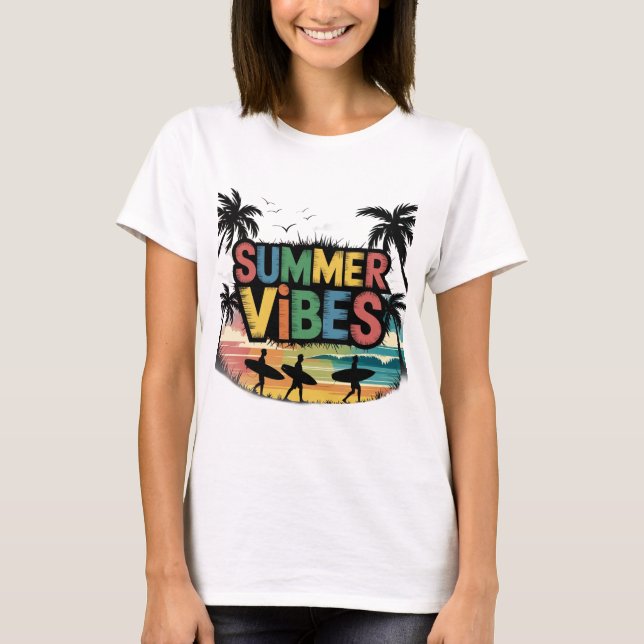 Summer Vibes T Shirt (Framsida)