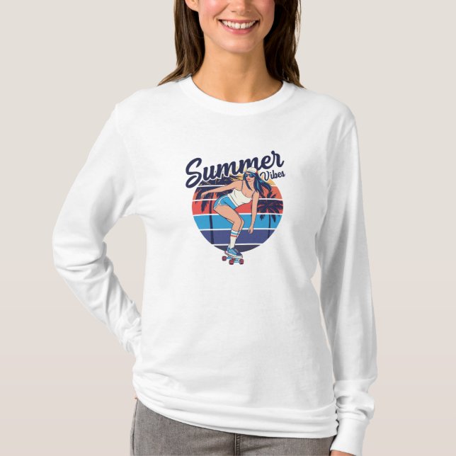 Summer Vibes T Shirt (Framsida)